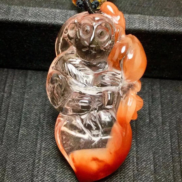 Red Rutilated Quartz Monkey-ToShay.org