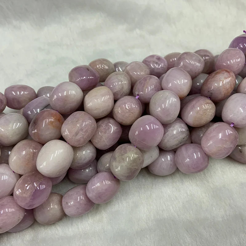 Purple Spodumene Stone Beads-ToShay.org