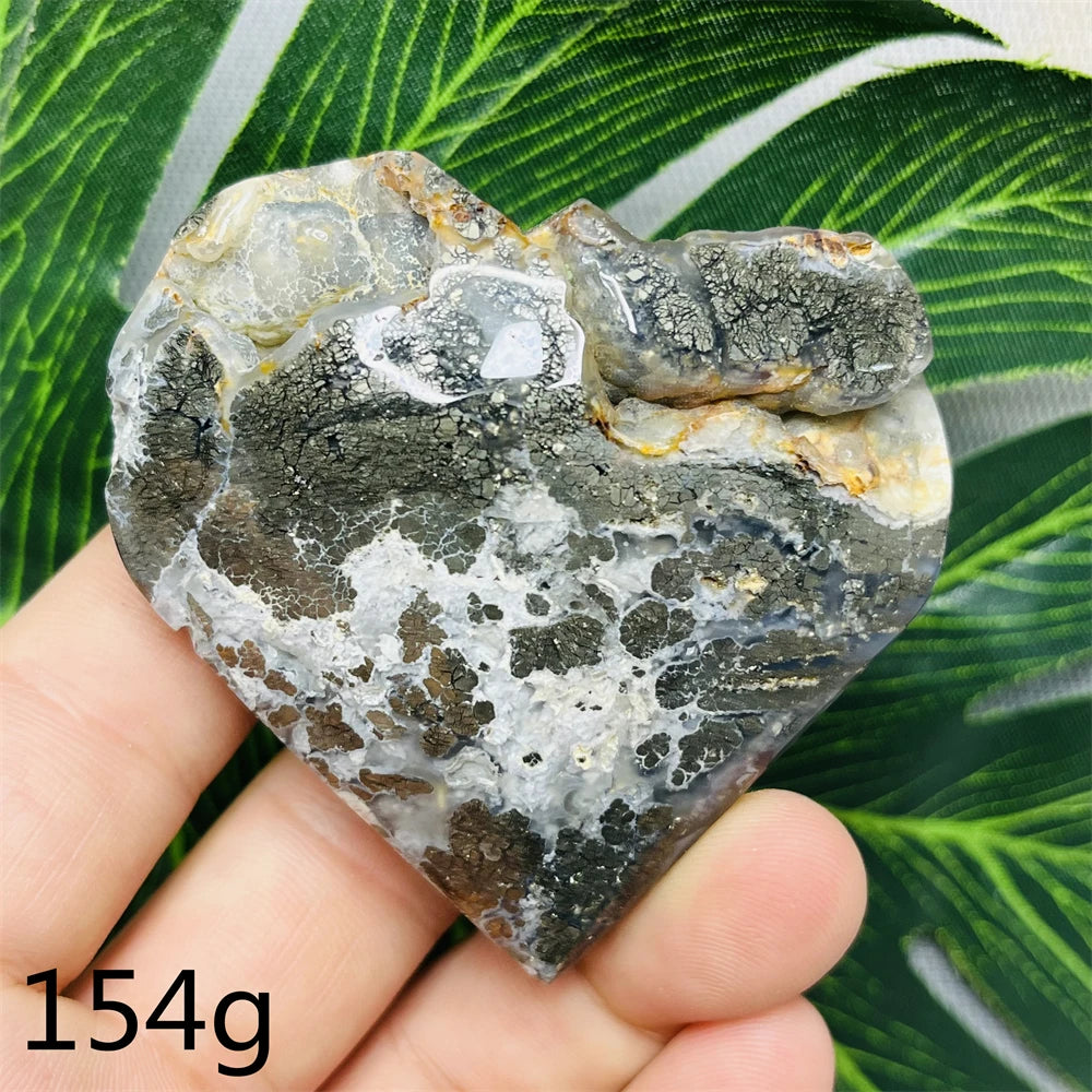 Green Agate Geode Heart-ToShay.org