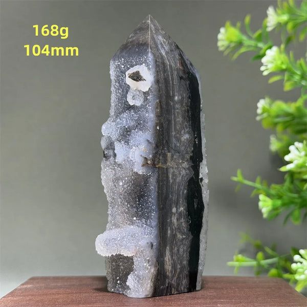 Purple Sphalerite Geode Obelisk-ToShay.org