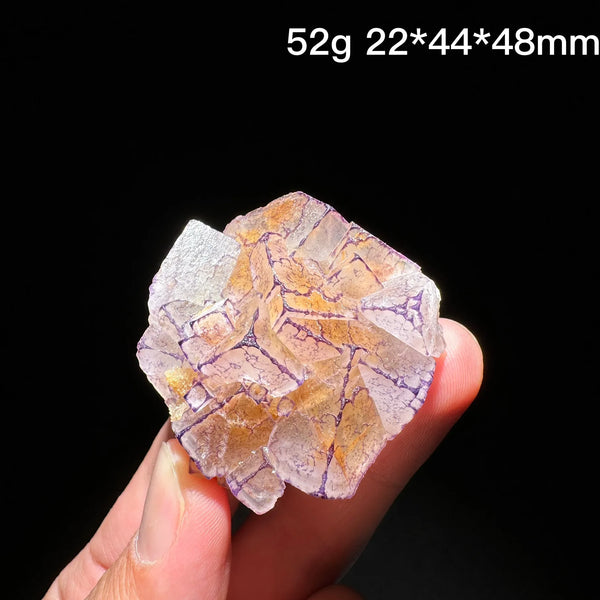 Purple Edge Fluorite Crystal-ToShay.org
