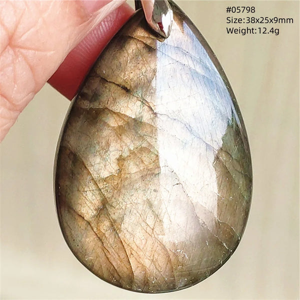 Blue Purple Labradorite Pendant-ToShay.org