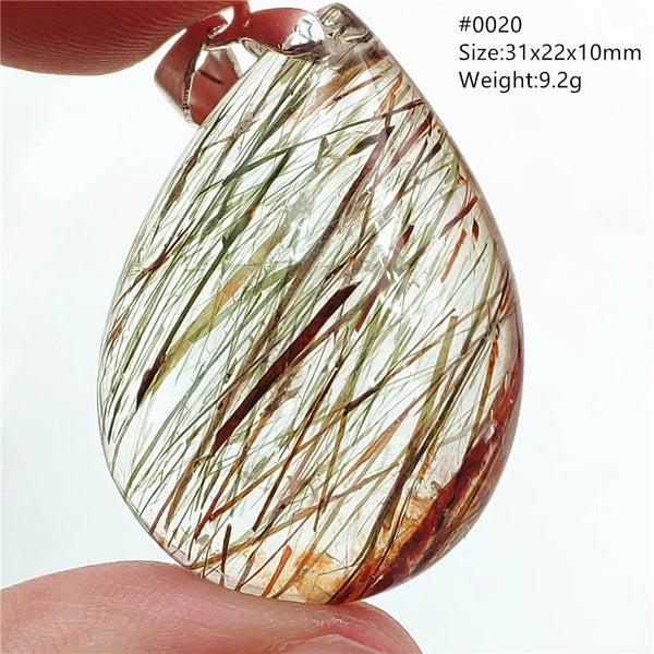 Gold Rutilated Quartz Pendant-ToShay.org