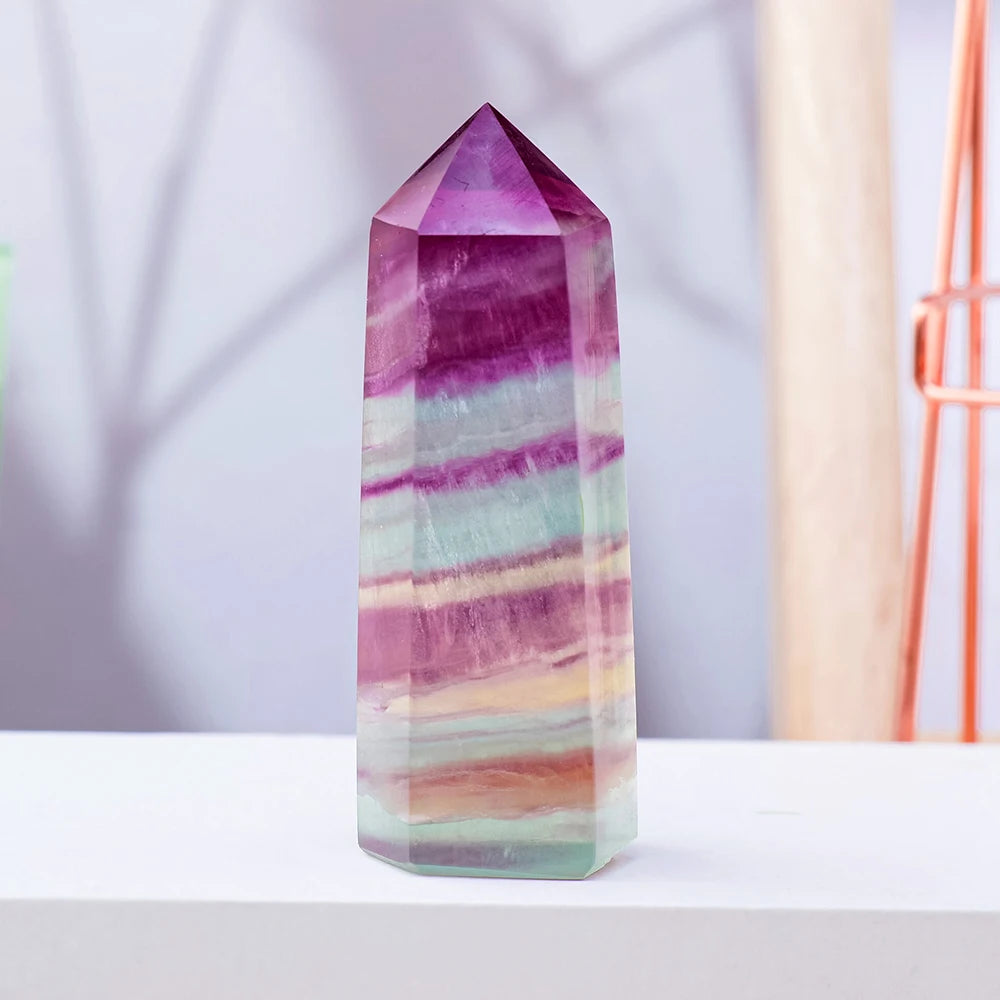 Rainbow Fluorite Hexagonal Column-ToShay.org