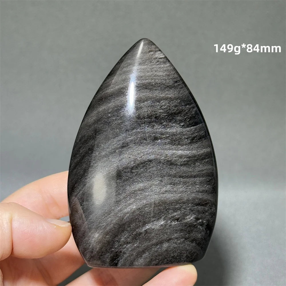 Silver Obsidian Torch-ToShay.org