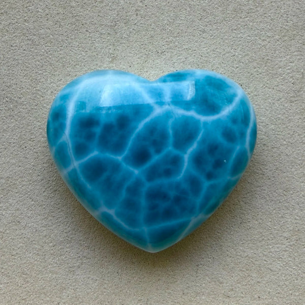 Blue Larimar Heart-ToShay.org