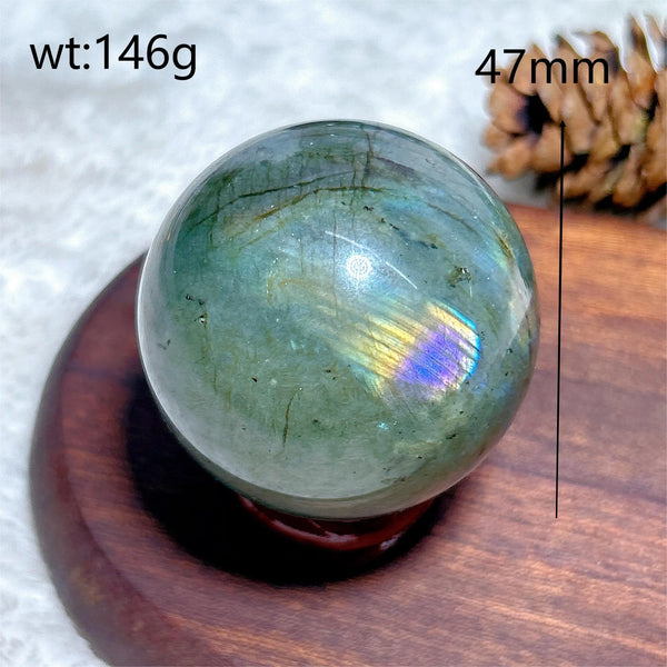 Blue Flash Labradorite Ball-ToShay.org