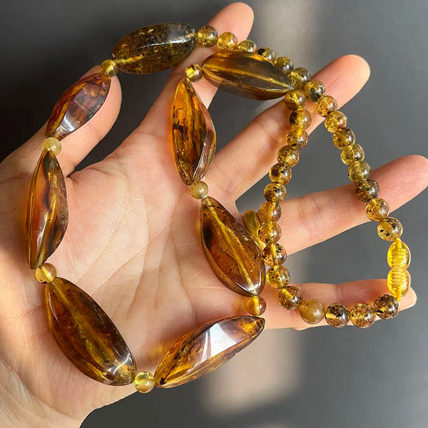 Yellow Amber Necklace-ToShay.org