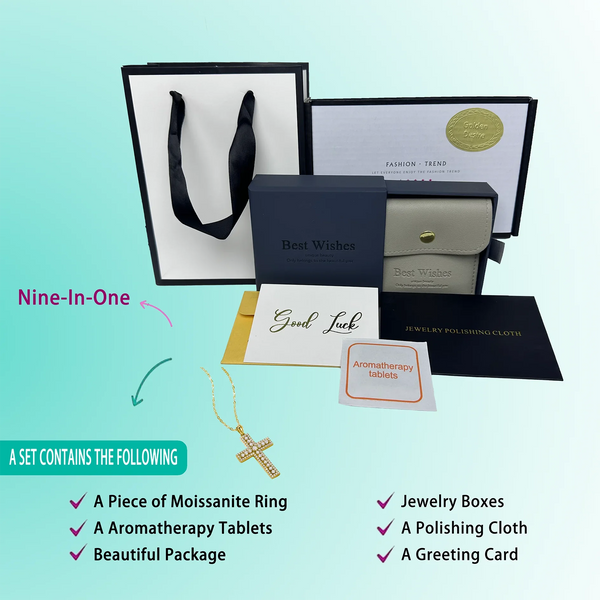 Gold Diamond Cross Necklace-ToShay.org