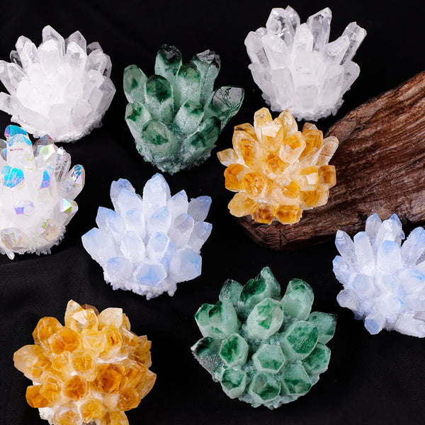 Mixed Quartz Crystal Clusters-ToShay.org