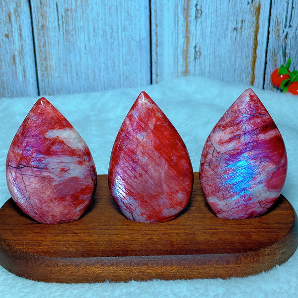 Red Purple Fire Quartz Moonstone-ToShay.org