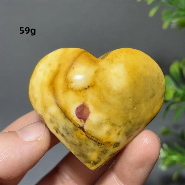 Yellow Mookaite Heart-ToShay.org