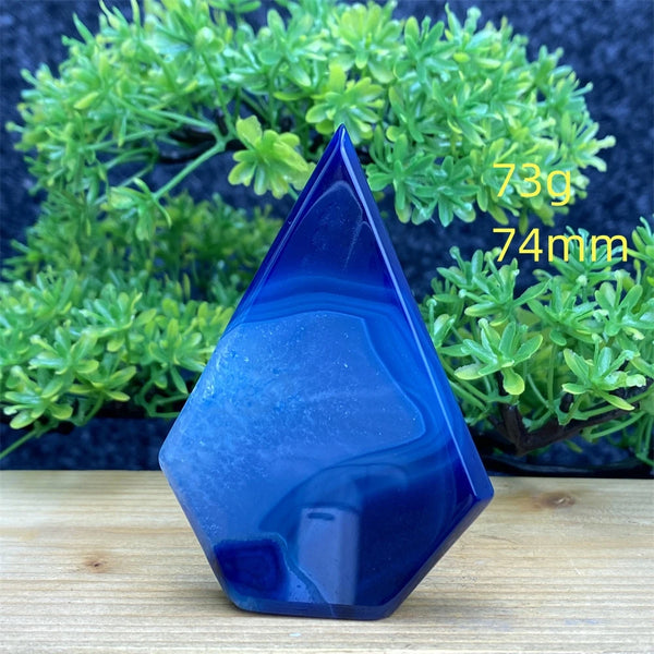 Blue Agate Torch-ToShay.org