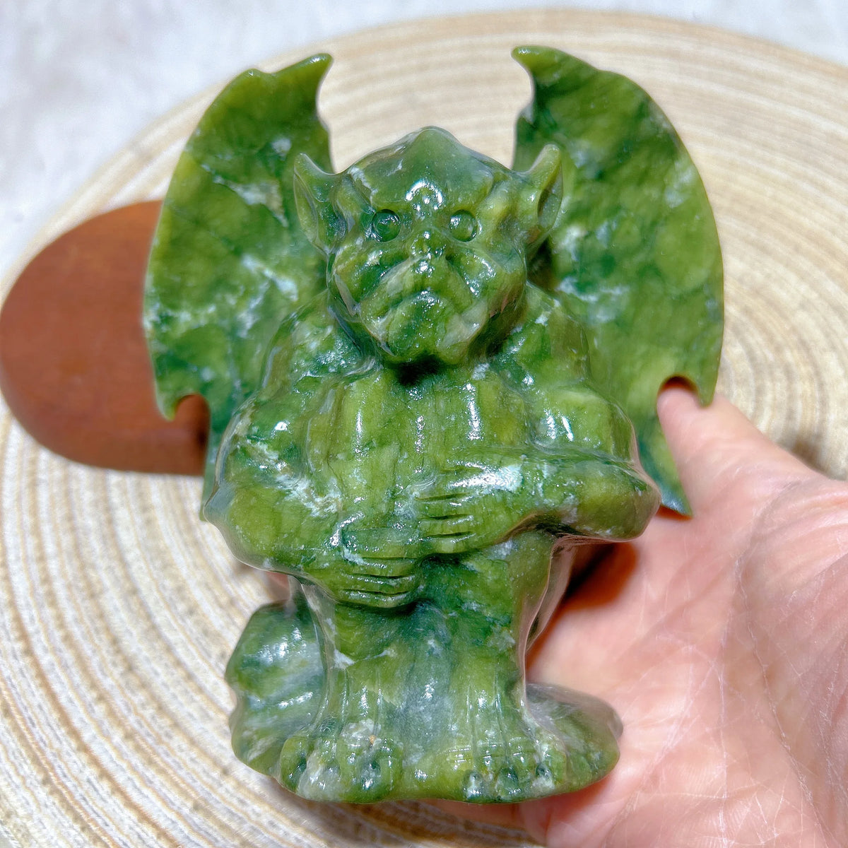 Green Jasper Gargoyle-ToShay.org
