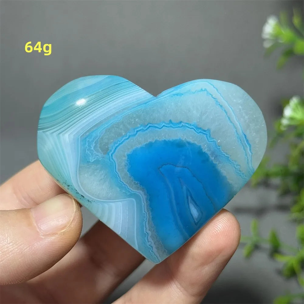 Blue Agate Heart-ToShay.org