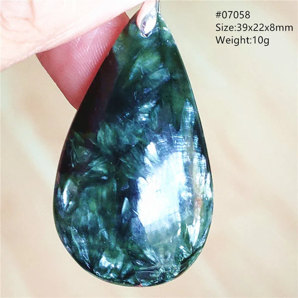 Green Seraphinite Pendant-ToShay.org