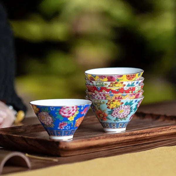 White Painted Ceramic Tea Cup-ToShay.org