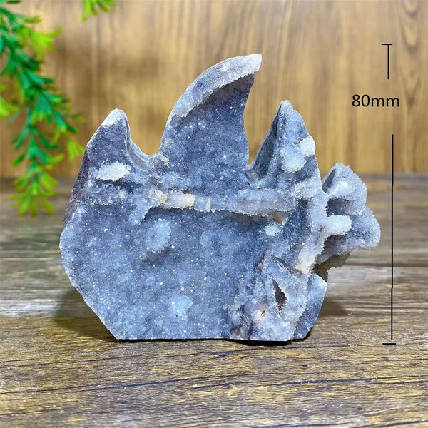 Blue Sphalerite Druzy Flame-ToShay.org