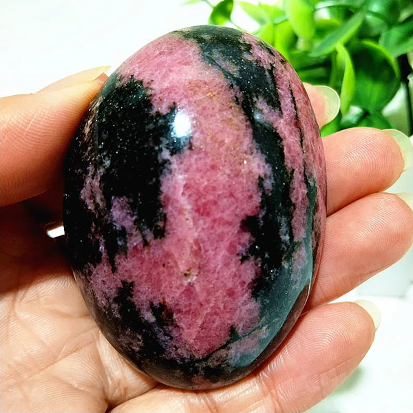 Pink Rosestone Palm Stone-ToShay.org
