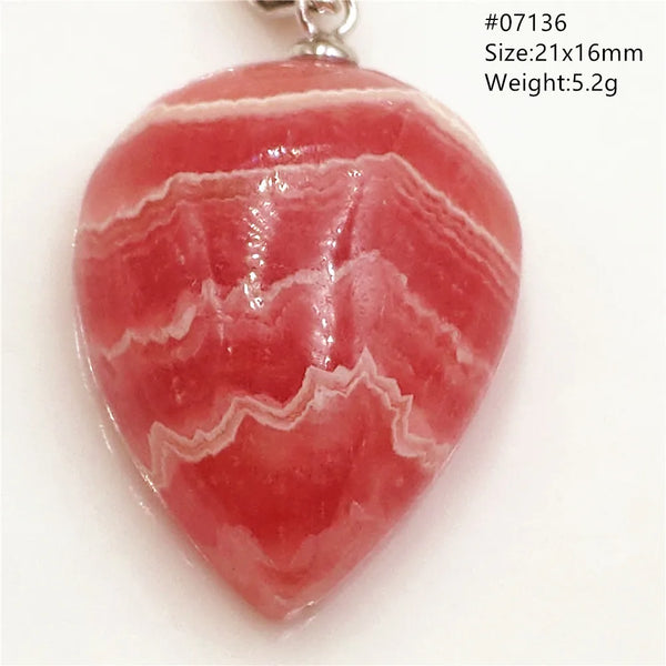 Red Rhodochrosite Pendant-ToShay.org