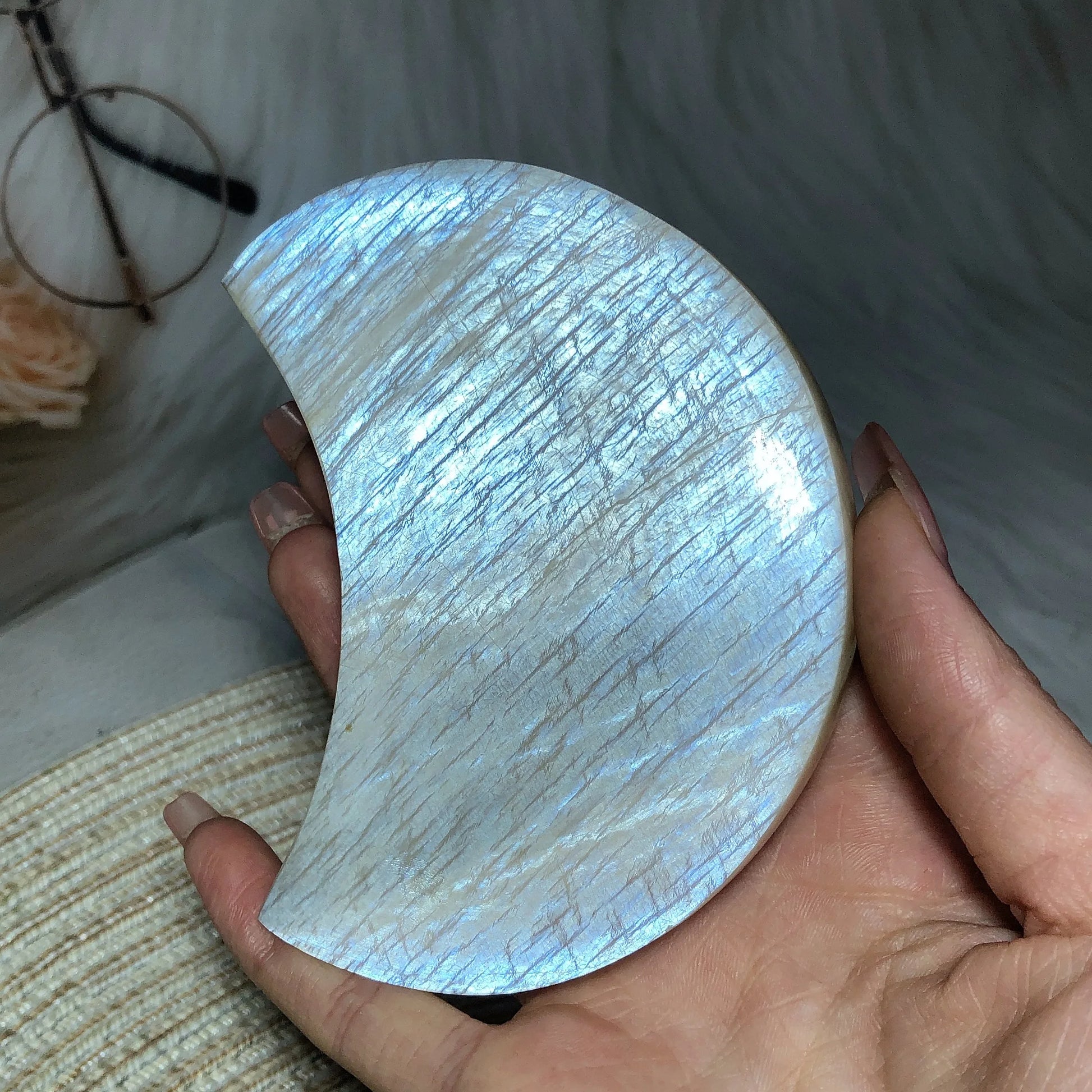 Blue Flash Moonstone Moon-ToShay.org