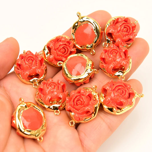 Orange Red Coral Flower-ToShay.org