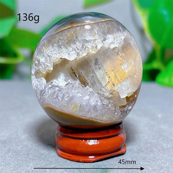 Grey Agate Cluster Ball-ToShay.org