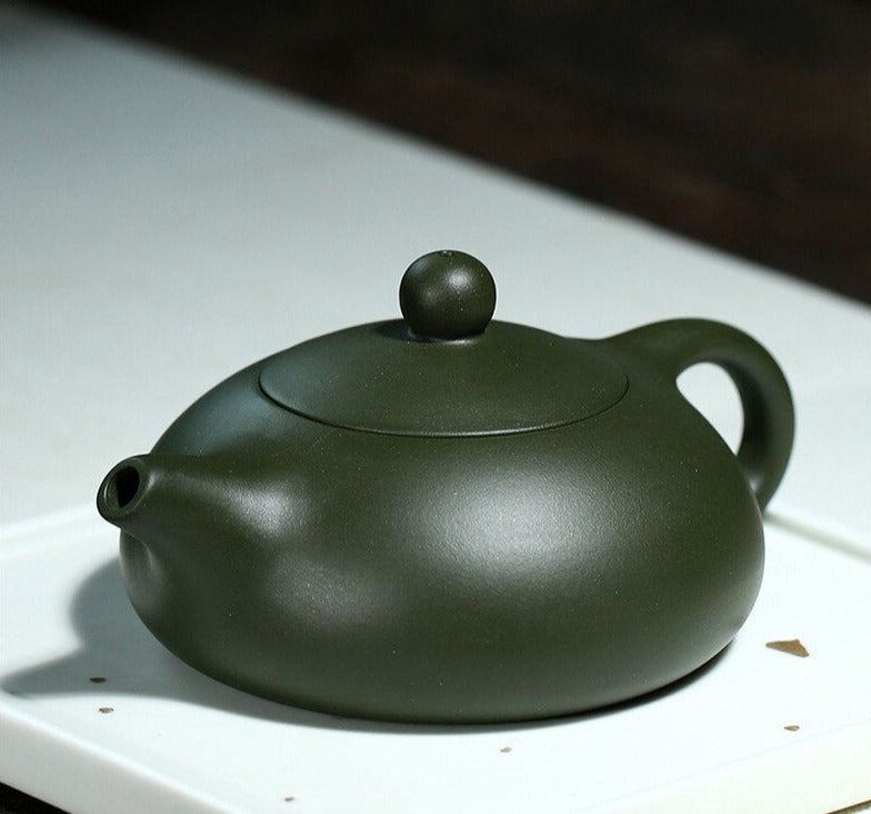 Green Clay Teapot-ToShay.org