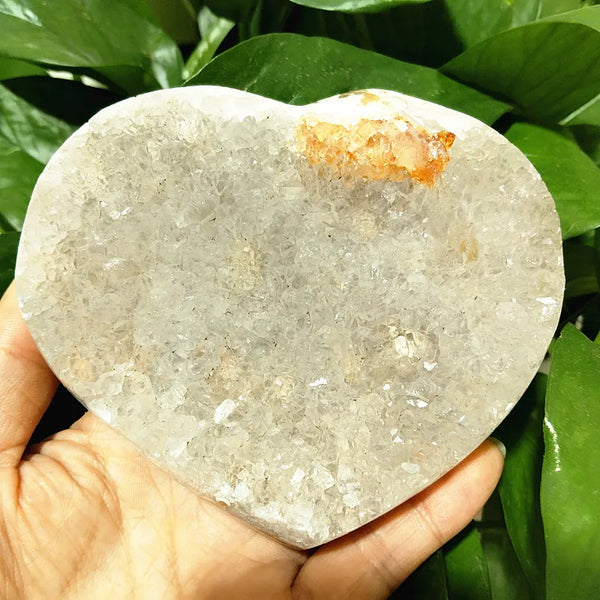 Yellow Crystal Druzy Heart-ToShay.org