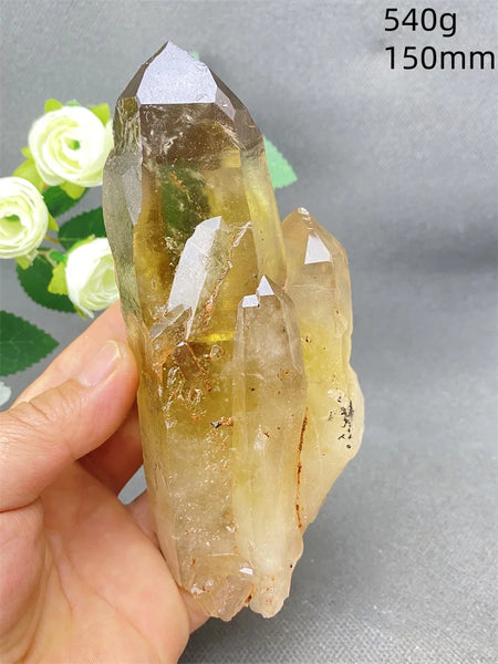 Yellow Quartz Cluster Crystal-ToShay.org