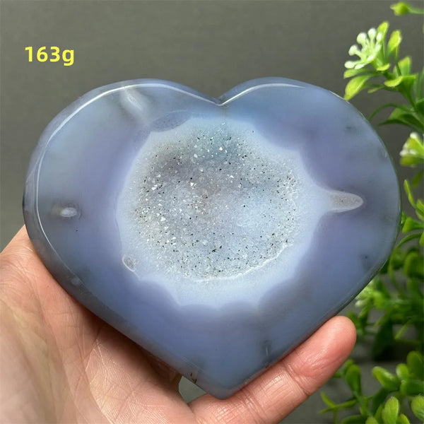 Blue Agate Geode Heart-ToShay.org