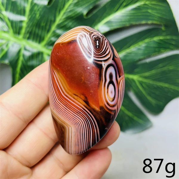 Red Agate Palm Stones-ToShay.org