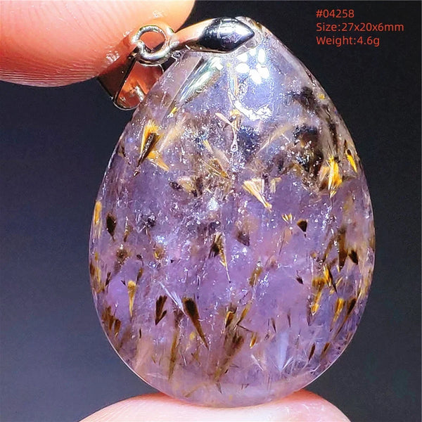 Purple Red Auralite Pendant-ToShay.org
