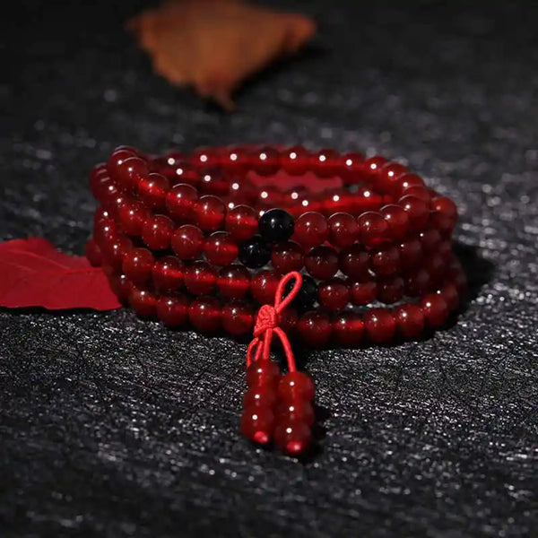 Red Carnelian Prayer Mala-ToShay.org