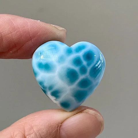 Blue Larimar Heart-ToShay.org