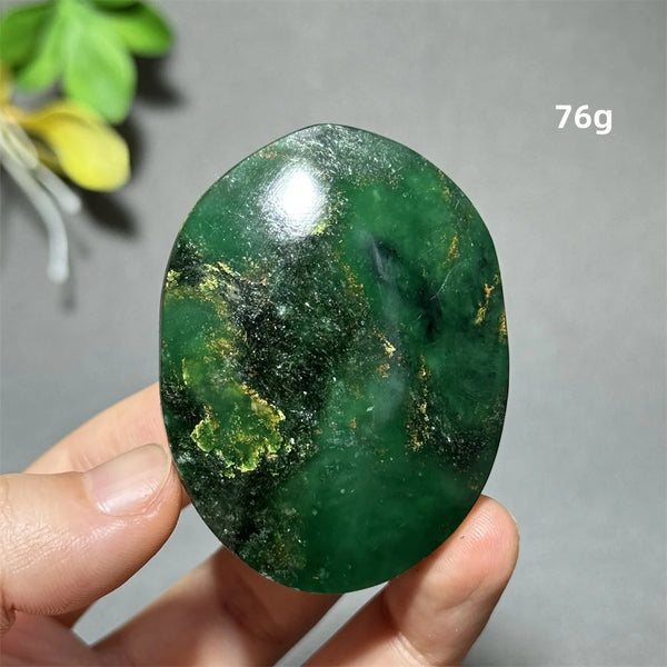 Green Emerald Quartz Palm Stone-ToShay.org