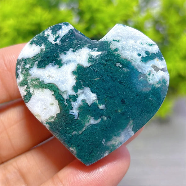 Green Moss Agate Heart-ToShay.org