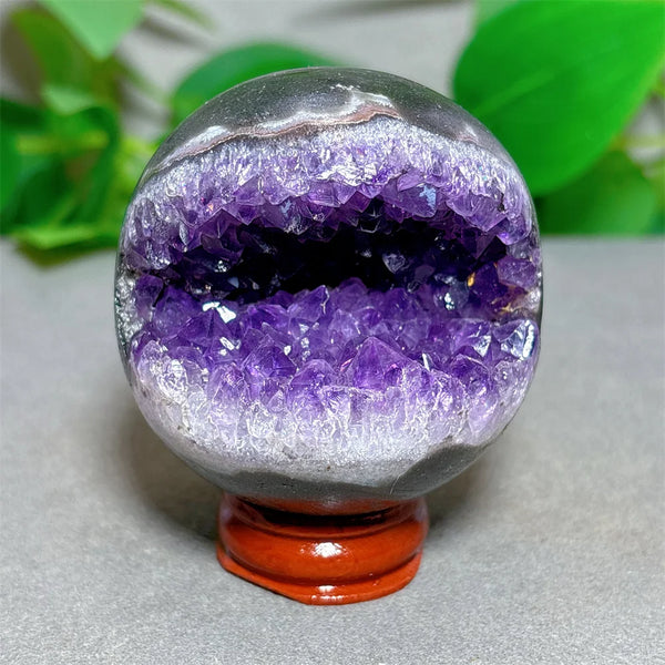 Purple Amethyst Cluster Ball-ToShay.org