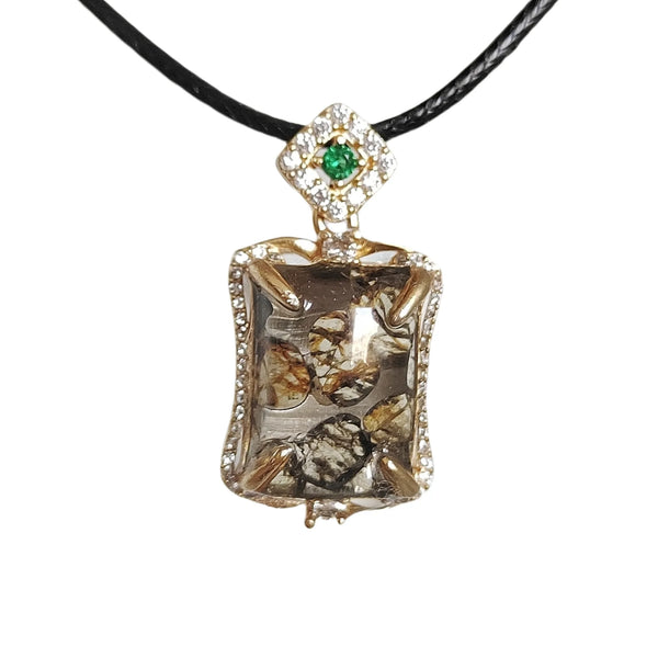 Olive Meteorite Pendant-ToShay.org