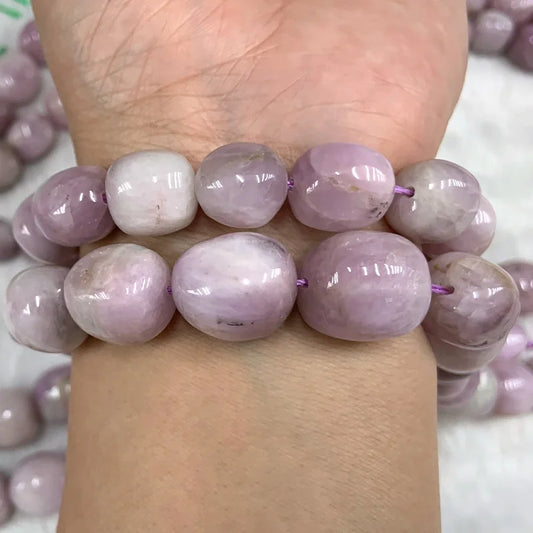 Purple Spodumene Stone Beads-ToShay.org