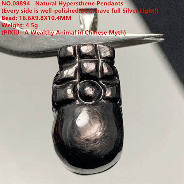 Black Hypersthene Pendant-ToShay.org