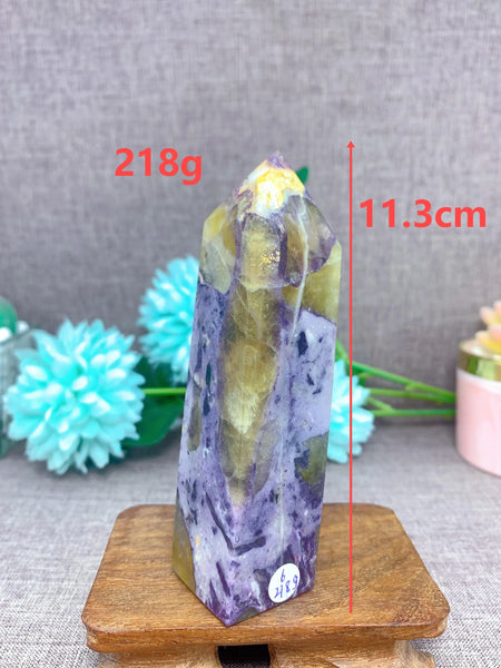 Purple Fluorite Crystal Tower-ToShay.org