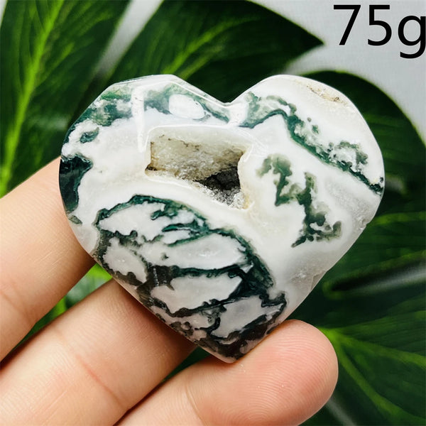 Green Moss Agate Heart-ToShay.org