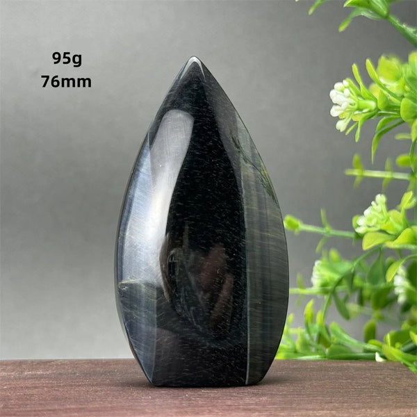 Blue Tiger Eye Stone Torch-ToShay.org