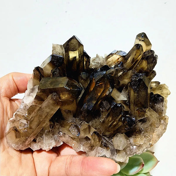 Smoky Quartz Crystal Cluster-ToShay.org