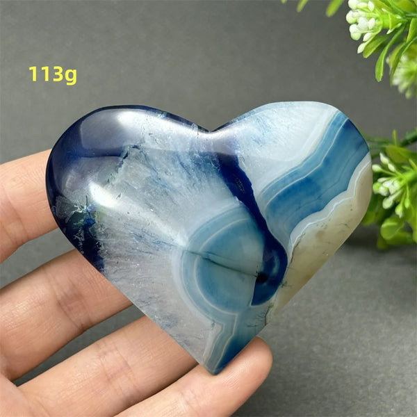 Blue Agate Heart-ToShay.org