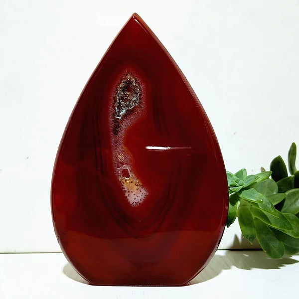 Red Agate Druzy Torch-ToShay.org