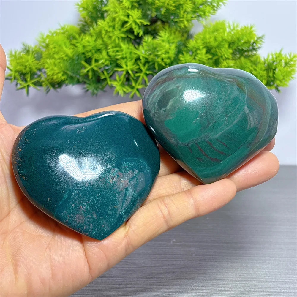 Green Ocean Jasper Heart-ToShay.org