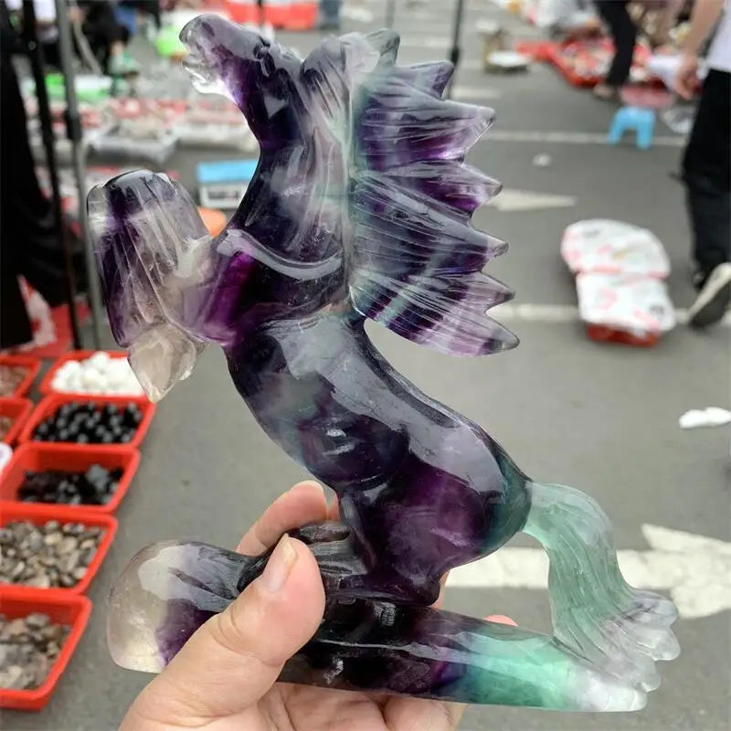 Rainbow Fluorite Horse-ToShay.org