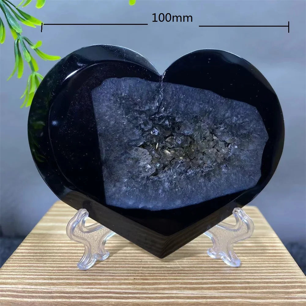 Black Agate Geode Torch-ToShay.org